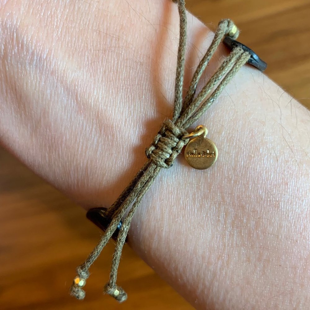 Stella & Dot leather Terra bracelet - Picture 2 of 3